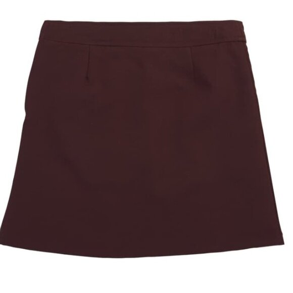 French Toast Two Tab Pleated Burgundy Skort Size YW14 Juniors - Picture 2 of 2